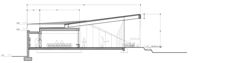 Section of Community Home by Marc Koehler Architects