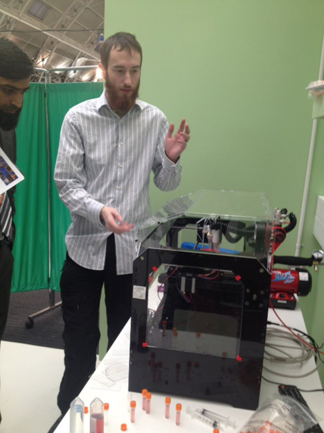 Alan Faulkner-Jones at the 3D Printshow Alan Faulkner-Jones at the 3D Printshow