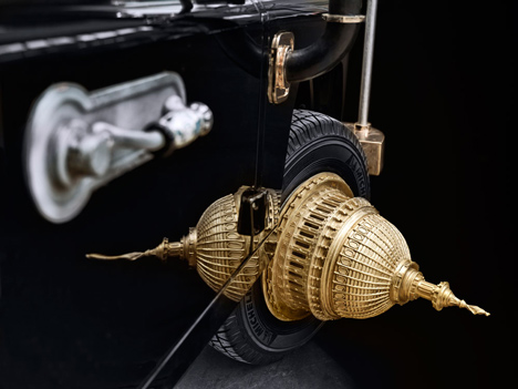 Automobile Land Rover sculpture by Studio Job