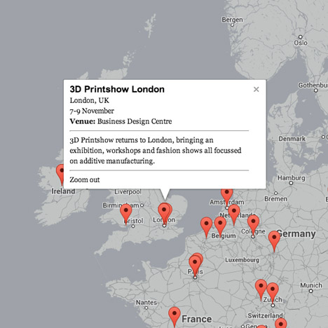 Dezeen Guide to design and architecture events