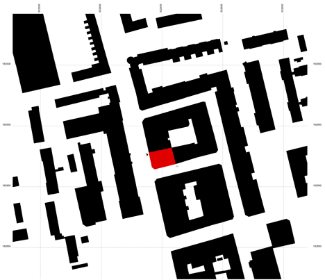 Site plan of East London Penthouse by SIRS