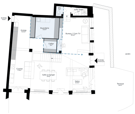 Garden flat in Lyon by Danke Architectes