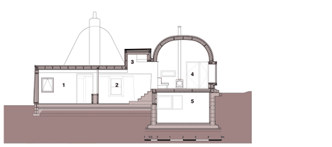 Cross section of House No.7 by Denizen Works