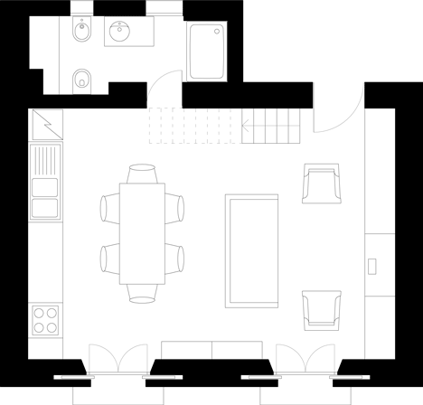 House with an iron staircase by Roberto Murgia and Valentina Ravara