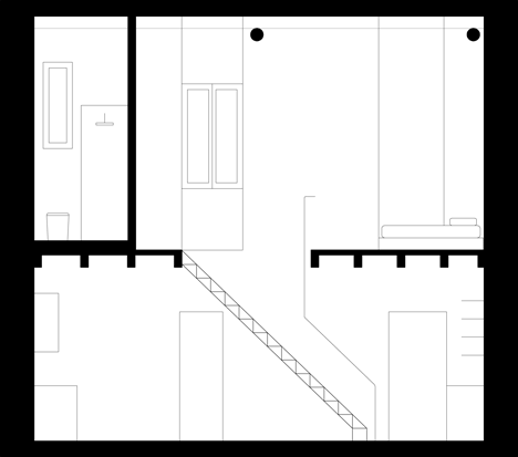 House with an iron staircase by Roberto Murgia and Valentina Ravara