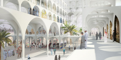 Souk Mirage Particles of Light Out Look Tower concept by Sou Fujimoto