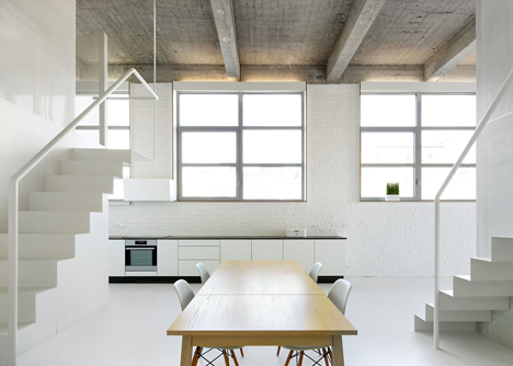 Loft FOR renovated apartment in Brussels by adn Architectures