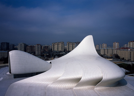 Heydar Aliyev Centre by Zaha Hadid photographed by Hélène Binet