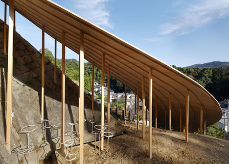 Roof and Mushrooms pavilion by Nendo and Ryue Nishizawa