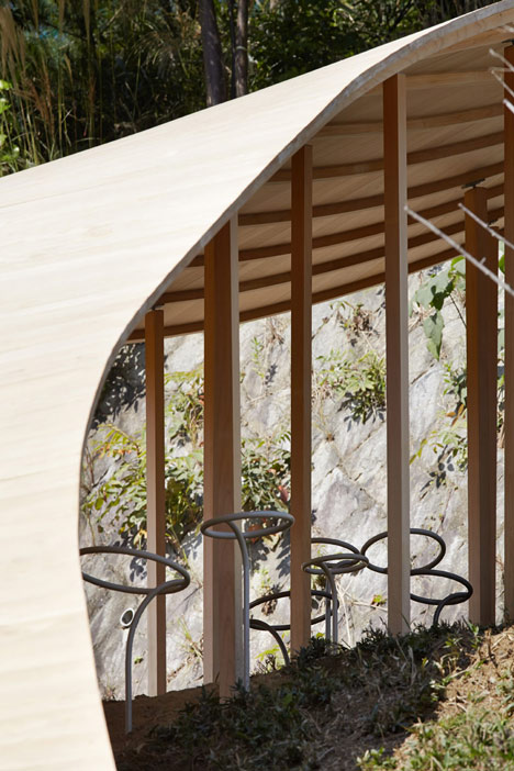 Roof and Mushrooms pavilion by Nendo and Ryue Nishizawa