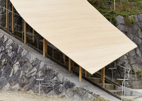 Roof and Mushrooms pavilion by Nendo and Ryue Nishizawa