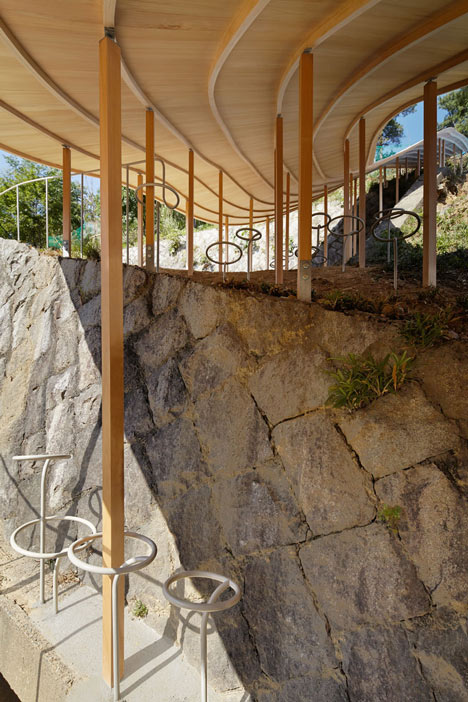 Roof and Mushrooms pavilion by Nendo and Ryue Nishizawa