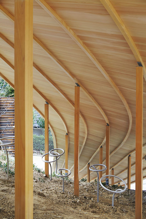 Roof and Mushrooms pavilion by Nendo and Ryue Nishizawa