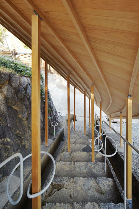 Roof and Mushrooms pavilion by Nendo and Ryue Nishizawa