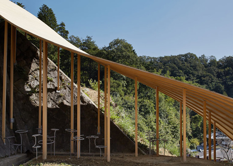 Roof and Mushrooms pavilion by Nendo and Ryue Nishizawa