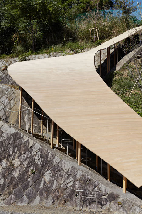 Roof and Mushrooms pavilion by Nendo and Ryue Nishizawa