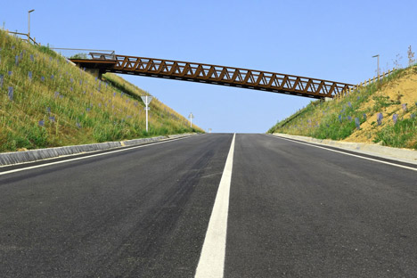 Sant Pere Sacarrera corten steel Footbridge by Alfa Polaris SL