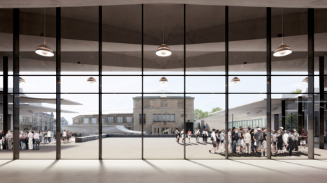 Schauspielhaus by Jørn Utzon for Zurich virtually constructed in realisticc renders by Virtual Design Unit