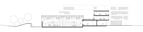 Section of Secondary School Ergolding by Behnisch Architekten