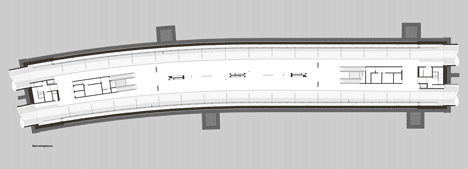 Plan of Glowing glass blocks surround the Wilhelm-Leuschner-Platz S-Bahn station by Max Dudler