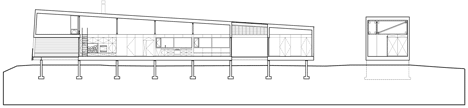 Section of Sunset Rock House by Mackay-Lyons Sweetapple Architects