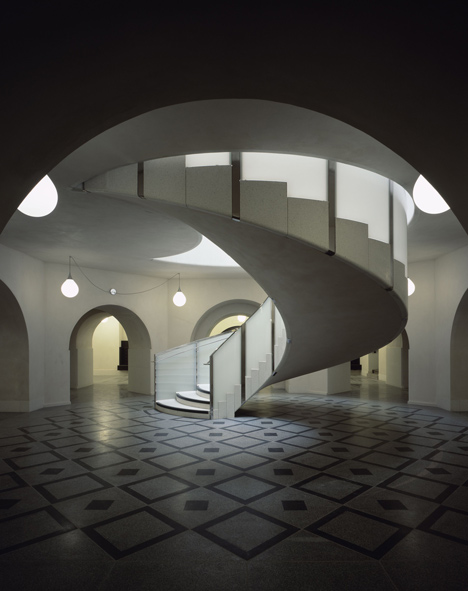 Spiral staircase at Tate Britain by Caruso St John
