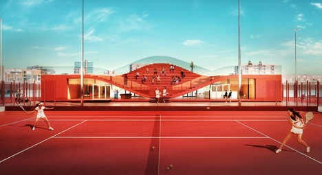 The Couch clubhouse for Tennisclub IJburg by MVRDV