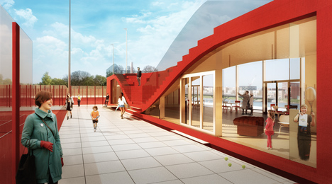 The Couch clubhouse for Tennisclub IJburg by MVRDV