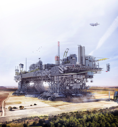 Very Large Structure by Manuel Domínguez is a giant city on wheels