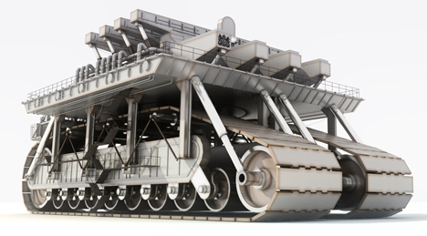 Very Large Structure by Manuel Domínguez is a giant city on wheels