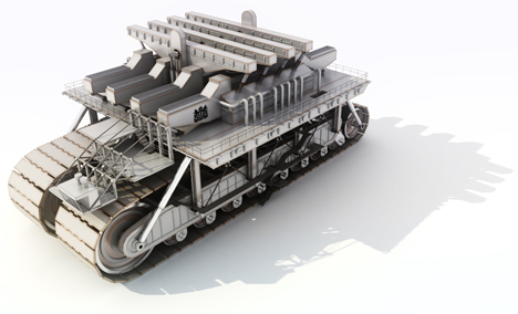 Very Large Structure by Manuel Domínguez is a giant city on wheels