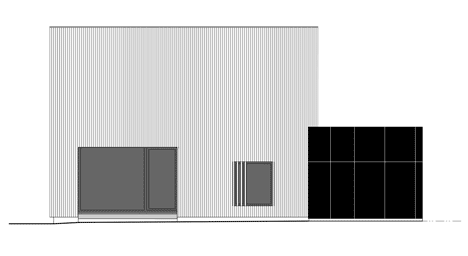 North facade of Villa B by Tectoniques