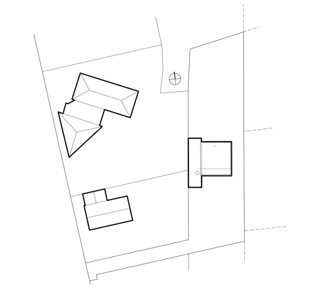 Site plan of Villa B by Tectoniques