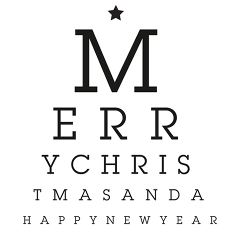 100 Optical christmas card