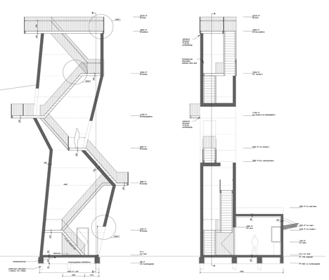 Adventure tower in concrete at Beldert Beach by Ateliereen Architecten_dezeen_20