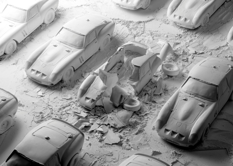 Disintegrating and Hatch cars by Fabien Ofner