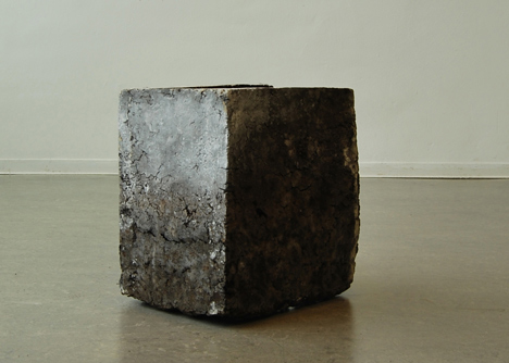 Furniture made from soil and baked like bread by Erez Nevi Pana