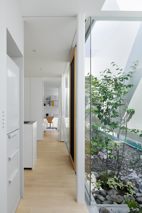Green Edge House by mA-style Architects encases a perimeter garden behind its walls 
