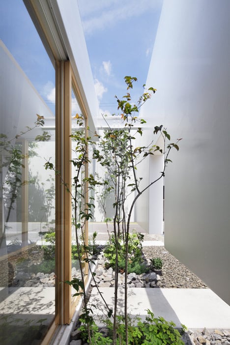 Green Edge House by mA-style Architects encases a perimeter garden behind its walls 