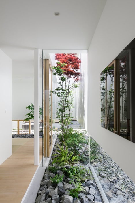 Green Edge House by mA-style Architects encases a perimeter garden behind its walls 