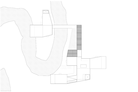 Roof plan of House on a stream by Architecture Brio