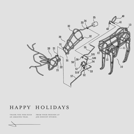Joe Doucet Studio christmas card