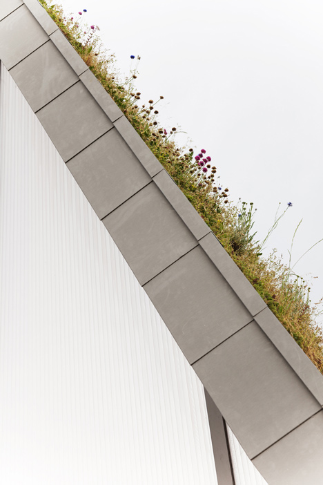 Hump-shaped house blanketed by plants by Patrick Nadeau