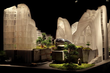 MAD's Nanjing masterplan features buildings designed to look like mountains