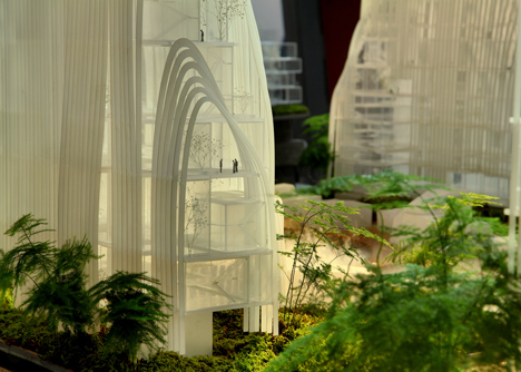 MAD's Nanjing masterplan features buildings designed to look like mountains