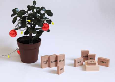 Minimal Nativity Set by Emelie Voirin