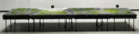Planted wall concept of Subterranean Concrete Orgy by Studioverket