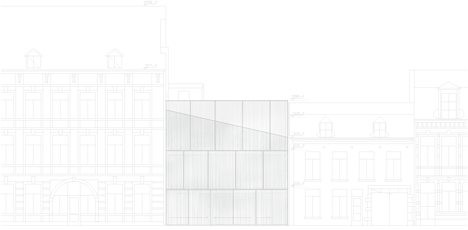 Elevation of Wiel Arets completes a glazed house for a vintage car collector