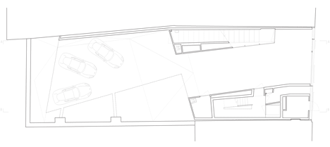 Ground floor plan of Wiel Arets completes a glazed house for a vintage car collector