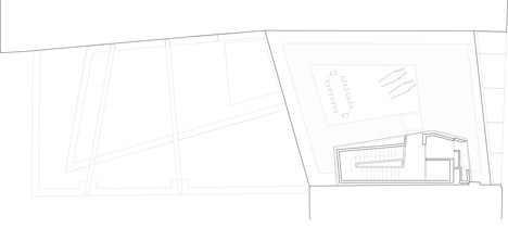 Second floor plan of Wiel Arets completes a glazed house for a vintage car collector